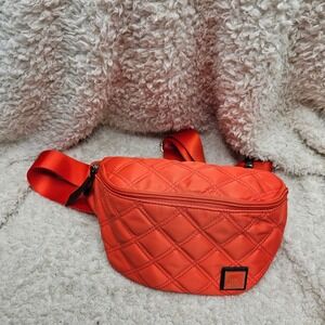 IHKWIP Orange Quilted Fanny Pa‎ k Bag